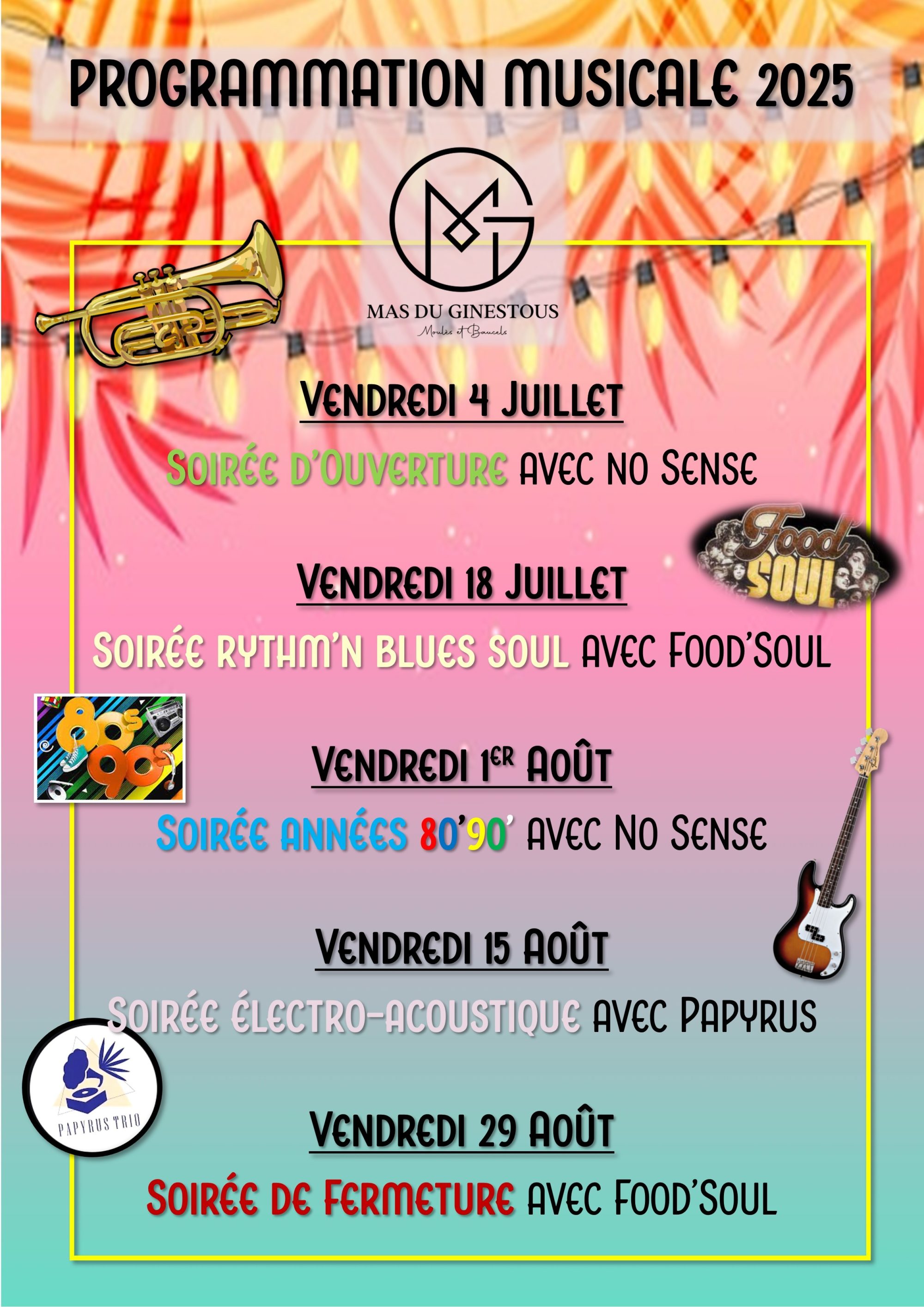 Programme musical 2025