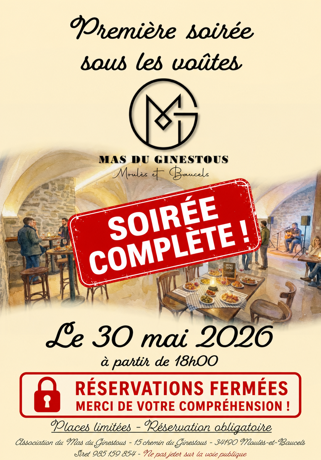 Soirée sous les voûtes
